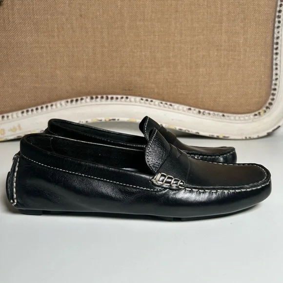 Cole Haan Black Leather Slip-On Loafers Women’s Flat Size 8.5B - Picture 6 of 15